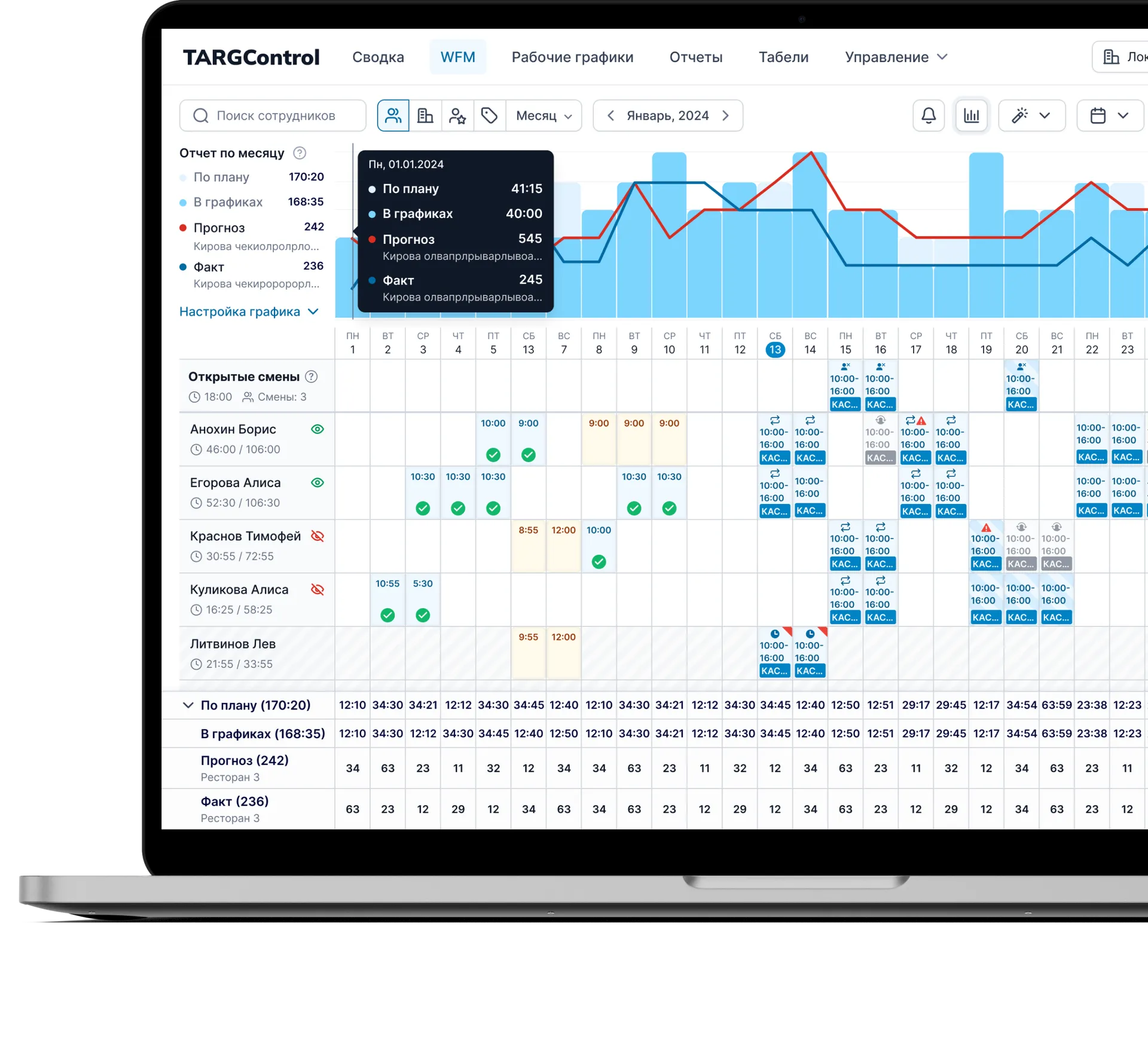 TARGControl для руководителя